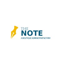 The Note logo, The Note contact details