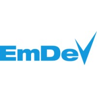 EmDev logo, EmDev contact details