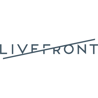 Livefront logo, Livefront contact details