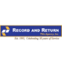 Record and Return Title Agency, Inc. logo, Record and Return Title Agency, Inc. contact details