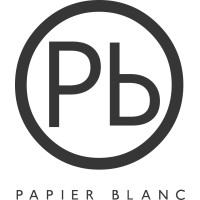 Papier Blanc logo, Papier Blanc contact details