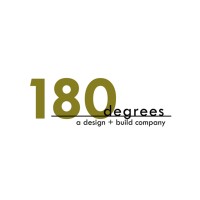 180 degrees design+build logo, 180 degrees design+build contact details