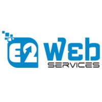 E2web Services logo, E2web Services contact details