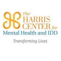 The Harris Center for Mental Health and IDD logo, The Harris Center for Mental Health and IDD contact details