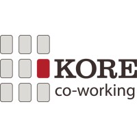 KORE co-working logo, KORE co-working contact details