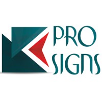 Pro Signs logo, Pro Signs contact details