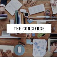 The Concierge logo, The Concierge contact details