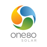 One80 Solar logo, One80 Solar contact details