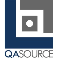 QASource logo, QASource contact details