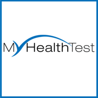 MyHealthTest logo, MyHealthTest contact details