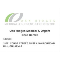 Oak Ridges Medical and Urgent Care Centre logo, Oak Ridges Medical and Urgent Care Centre contact details