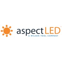 aspectLED logo, aspectLED contact details