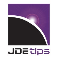 JDEtips logo, JDEtips contact details