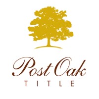 Post Oak Title logo, Post Oak Title contact details