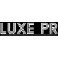 LUXE PR logo, LUXE PR contact details