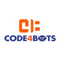 CODE4BOTS logo, CODE4BOTS contact details