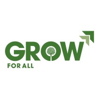 Grow for All logo, Grow for All contact details