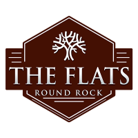 The Flats logo, The Flats contact details