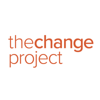 the change project logo, the change project contact details