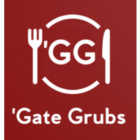 'Gate Grubs logo, 'Gate Grubs contact details