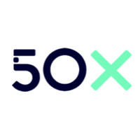 50X logo, 50X contact details