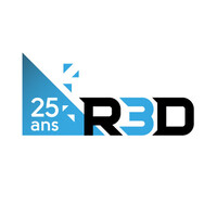 R3D logo, R3D contact details