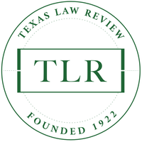 Texas Law Review logo, Texas Law Review contact details