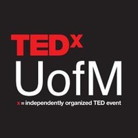 TEDxUofM logo, TEDxUofM contact details