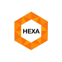 HEXA logo, HEXA contact details