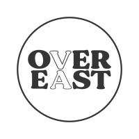 OVER EAST logo, OVER EAST contact details