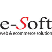 e-Soft logo, e-Soft contact details