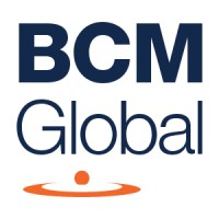 BCMGlobal logo, BCMGlobal contact details