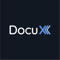 DocuX logo, DocuX contact details