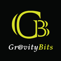 GravityBits logo, GravityBits contact details