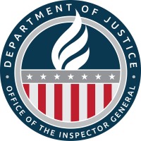 U.S. Department of Justice Office of the Inspector General logo, U.S. Department of Justice Office of the Inspector General contact details