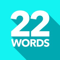 22 Words logo, 22 Words contact details