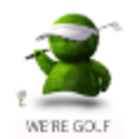 WE'RE GOLF logo, WE'RE GOLF contact details