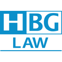 HBG Law logo, HBG Law contact details