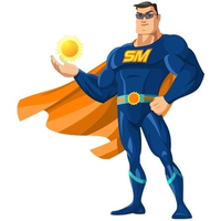 The Solar Man India logo, The Solar Man India contact details