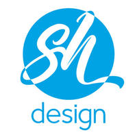 SH Design logo, SH Design contact details