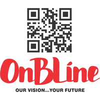 OnBLine logo, OnBLine contact details