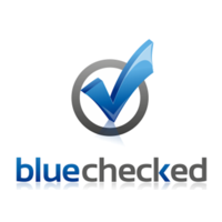 Bluechecked logo, Bluechecked contact details