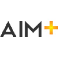 AIM+ logo, AIM+ contact details