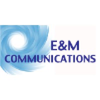 E&M Communications logo, E&M Communications contact details