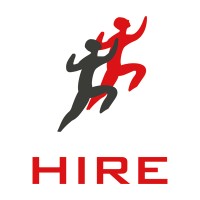 HIRE Norway as logo, HIRE Norway as contact details