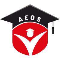 AEOS logo, AEOS contact details