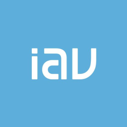 IAV logo, IAV contact details