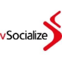 vSocialize logo, vSocialize contact details