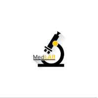 MedLab logo, MedLab contact details