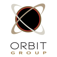 The Orbit Group logo, The Orbit Group contact details